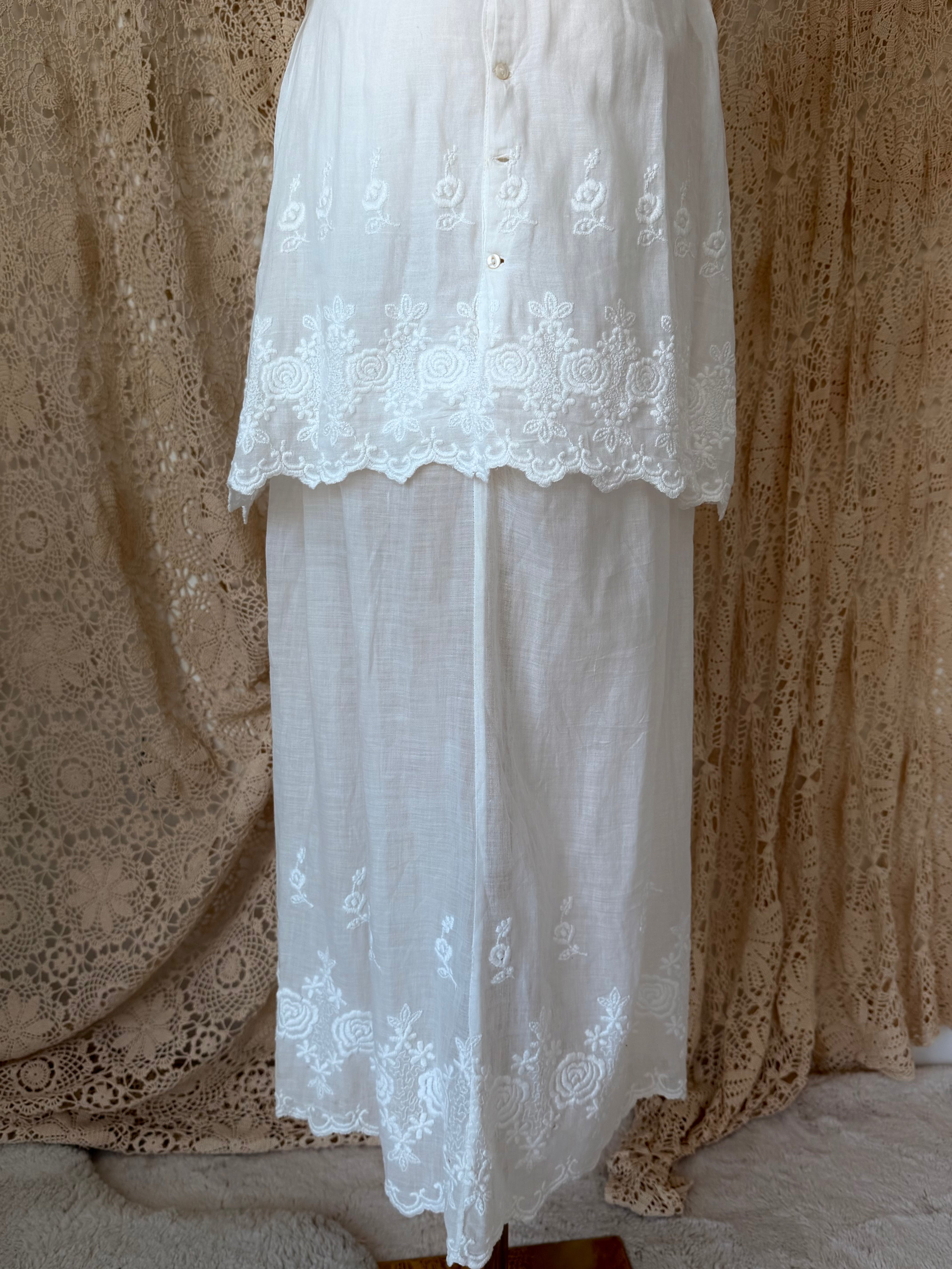 Edwardian Cotton Tea Dress