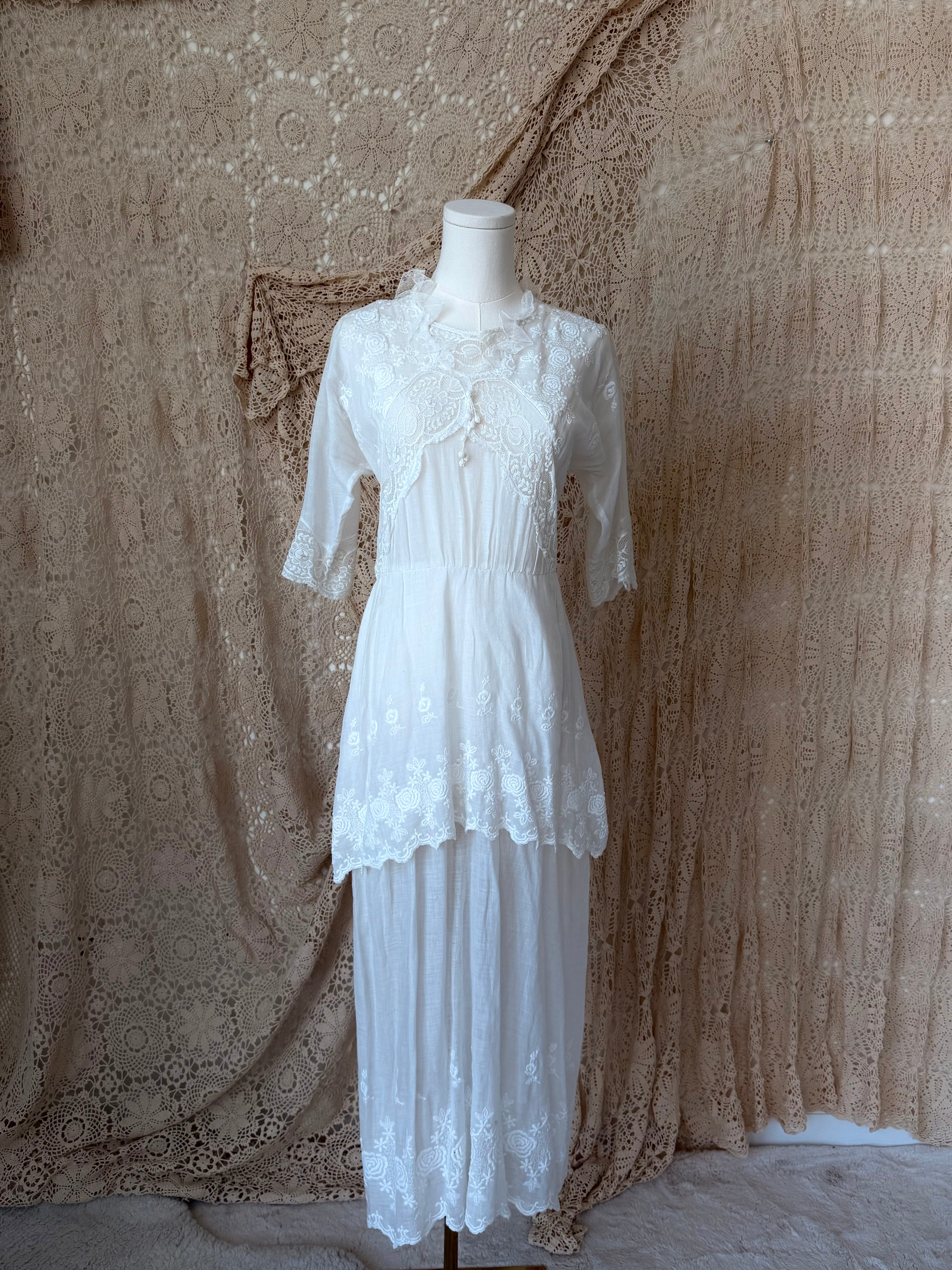Edwardian Cotton Tea Dress