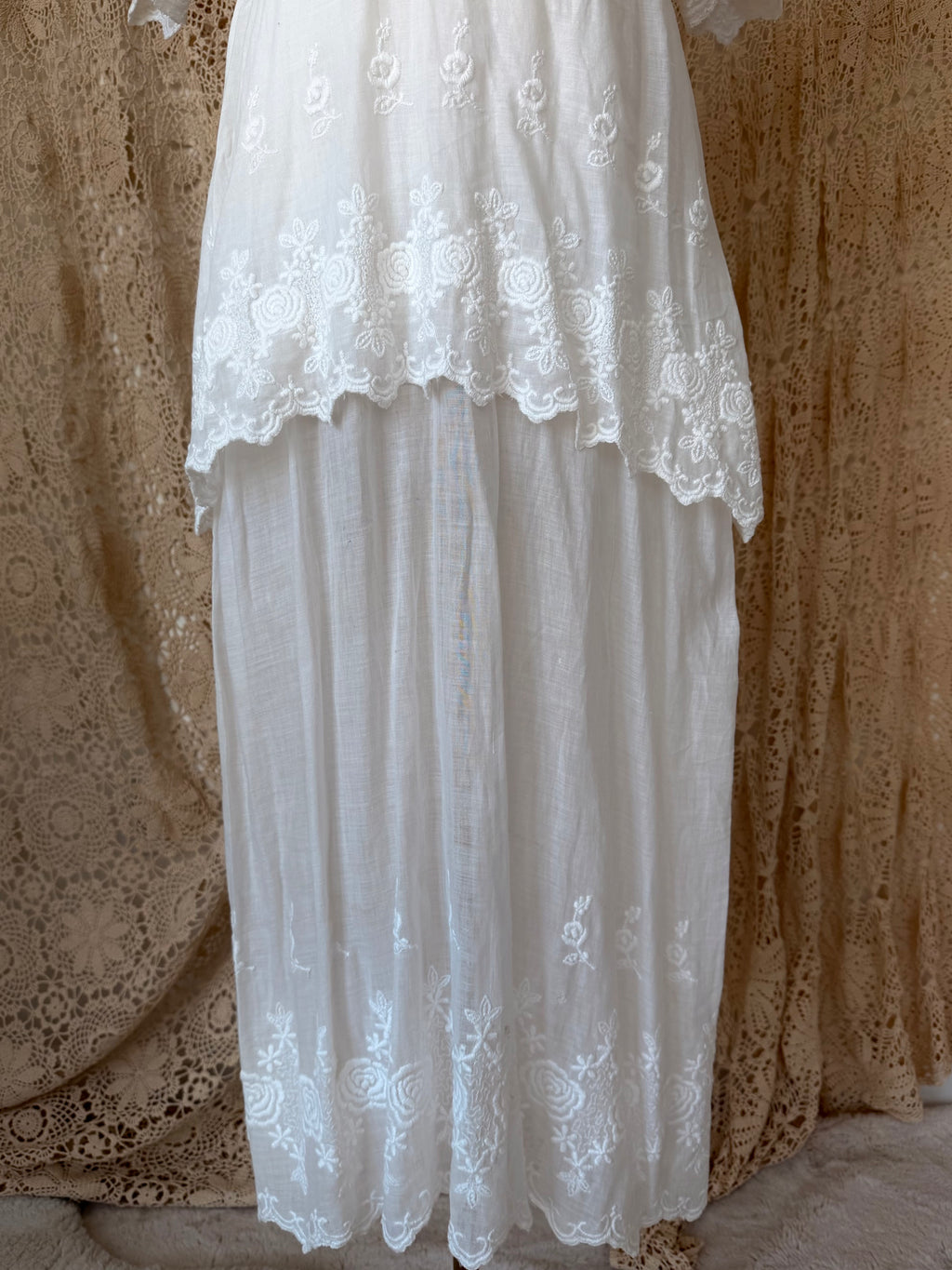 Edwardian Cotton Tea Dress