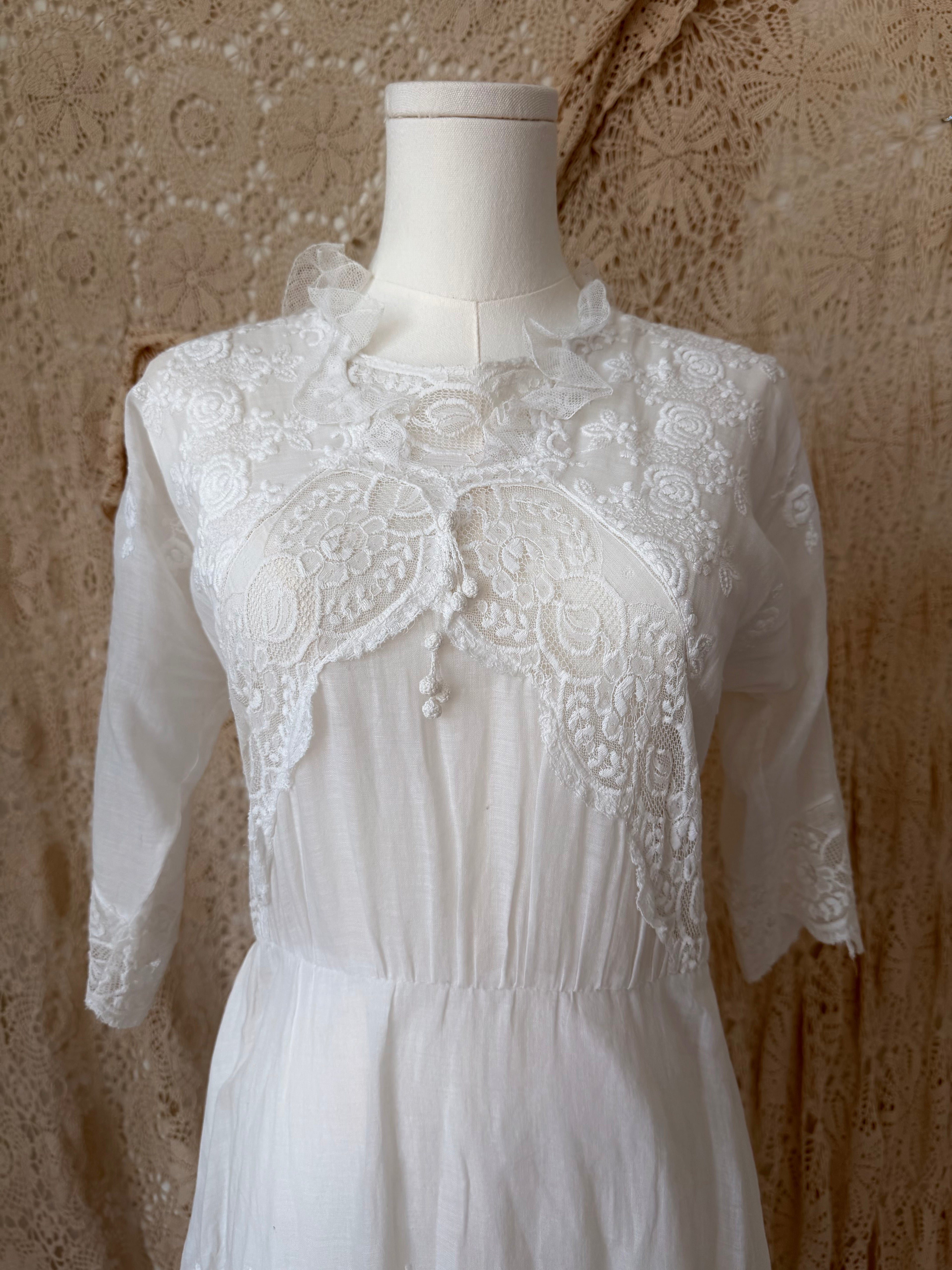 Edwardian Cotton Tea Dress