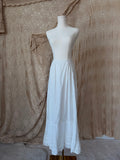 Edwardian Cotton Lace Tie Waist Petticoat