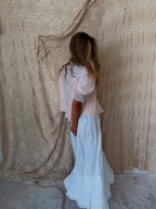 Edwardian Cotton Lace Tie Waist Petticoat