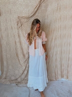 Edwardian Cotton Lace Tie Waist Petticoat