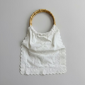 One-of-a-Kind Embroidered Eyelet & Bamboo Handle Bag